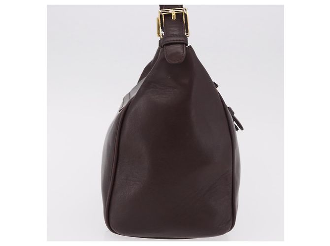 Borsa a Spalla FENDI in Pelle Marrone Oro Auth ep14874 D'oro - vista 4