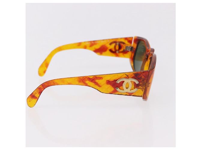CHANEL Sonnenbrille Kunststoff 2 Set Black Brown CC Auth bs35606 Braun Schwarz - Ansicht 15