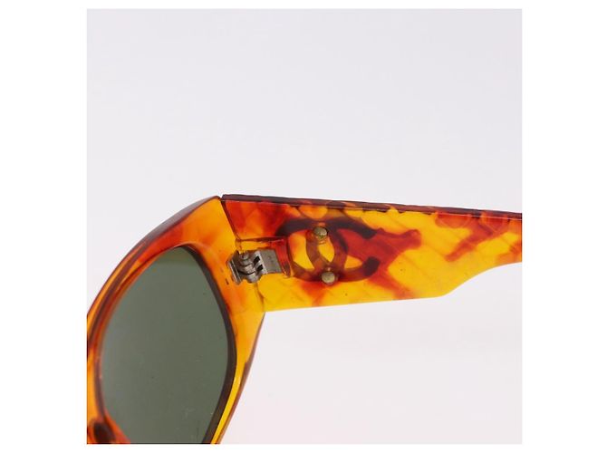 CHANEL Sonnenbrille Kunststoff 2 Set Black Brown CC Auth bs35606 Braun Schwarz - Ansicht 17