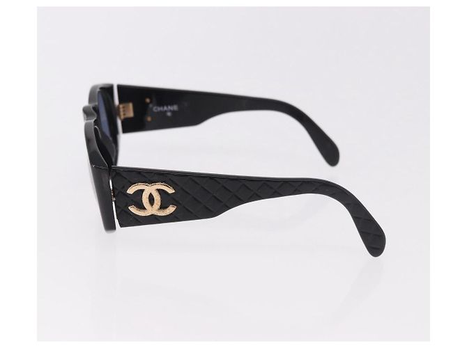 CHANEL Sonnenbrille Kunststoff 2 Set Black Brown CC Auth bs35606 Braun Schwarz - Ansicht 7