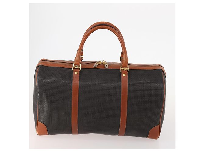 Borsa Boston BALLY in PVC Set da 2 Pezzi Nero Auth 182521 - vista 3