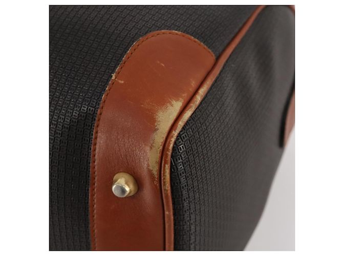 Borsa Boston BALLY in PVC Set da 2 Pezzi Nero Auth 182521 - vista 8