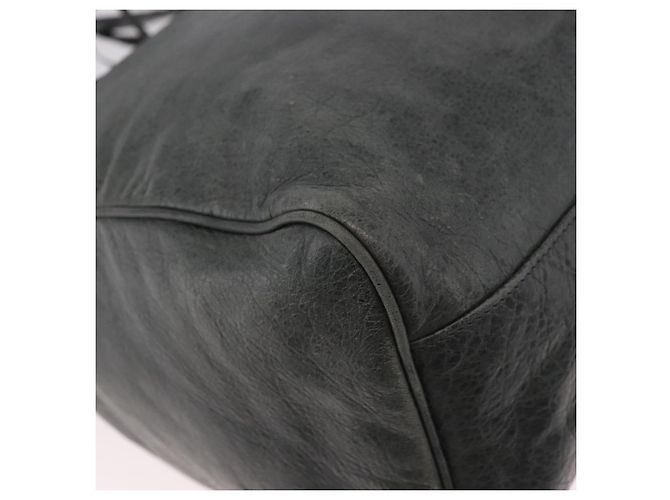 Borsa BALENCIAGA Vero in Pelle 2way Grigia 235216 Auth 185366V - vista 18