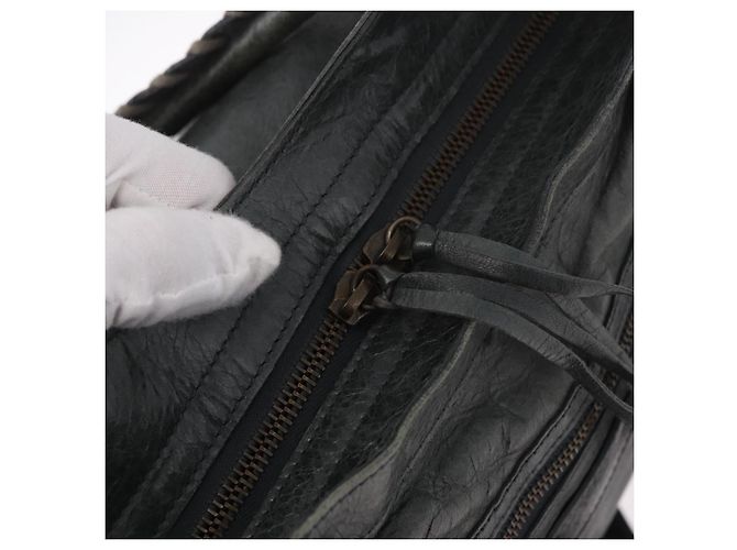 Borsa BALENCIAGA Vero in Pelle 2way Grigia 235216 Auth 185366V - vista 23