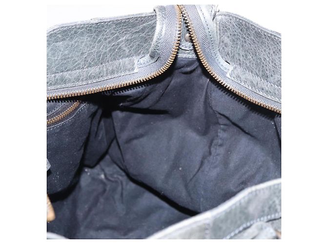 Borsa BALENCIAGA Vero in Pelle 2way Grigia 235216 Auth 185366V - vista 25