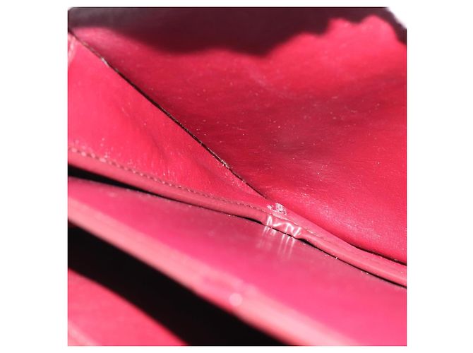 Borsa a Spalla Christian Dior Trotter Canvas Rosso Oro Auth BA13387 D'oro - vista 21