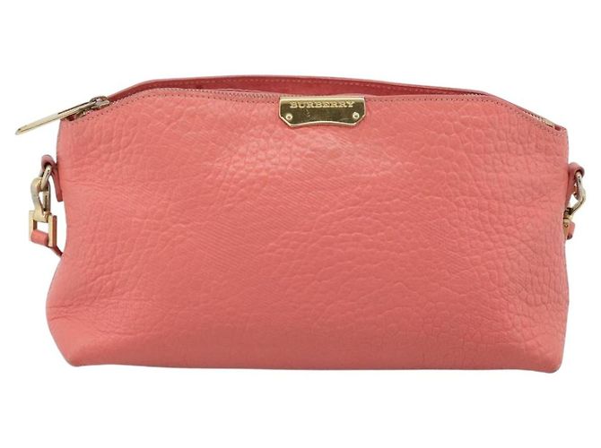 Borsa a Spalla BURBERRY in Pelle Rosa e Oro Autentica ti3960 D'oro - vista 13