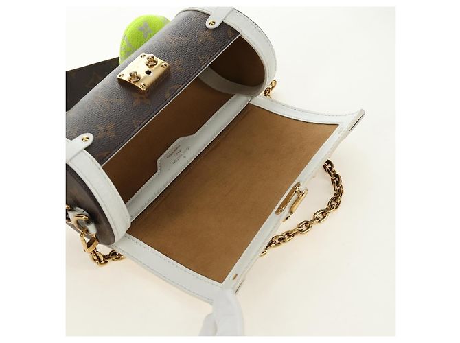 LOUIS VUITTON Borsa a Spalla Bauletto Monogram Papillon Bianco M81485 LV Auth 184393SM Monogramma - vista 11