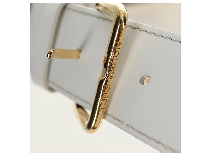LOUIS VUITTON Borsa a Spalla Bauletto Monogram Papillon Bianco M81485 LV Auth 184393SM Monogramma - vista 14