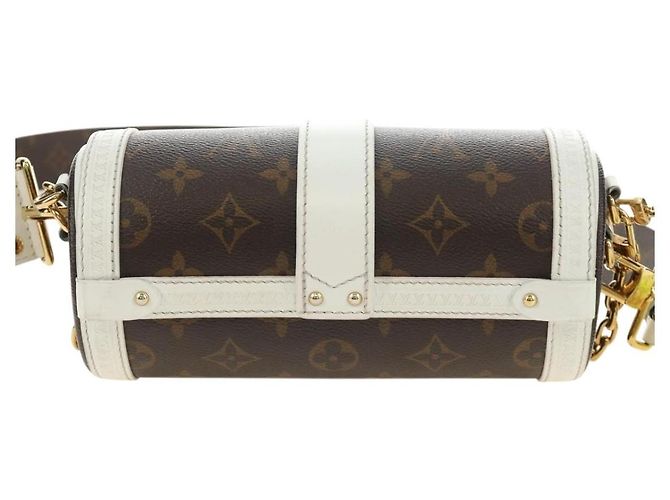 LOUIS VUITTON Borsa a Spalla Bauletto Monogram Papillon Bianco M81485 LV Auth 184393SM Monogramma - vista 2