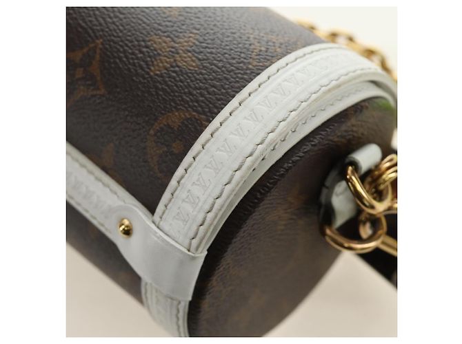 LOUIS VUITTON Borsa a Spalla Bauletto Monogram Papillon Bianco M81485 LV Auth 184393SM Monogramma - vista 20