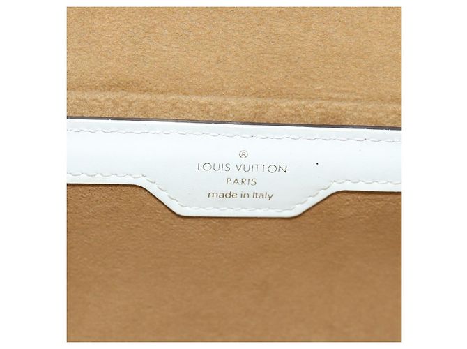 LOUIS VUITTON Borsa a Spalla Bauletto Monogram Papillon Bianco M81485 LV Auth 184393SM Monogramma - vista 28