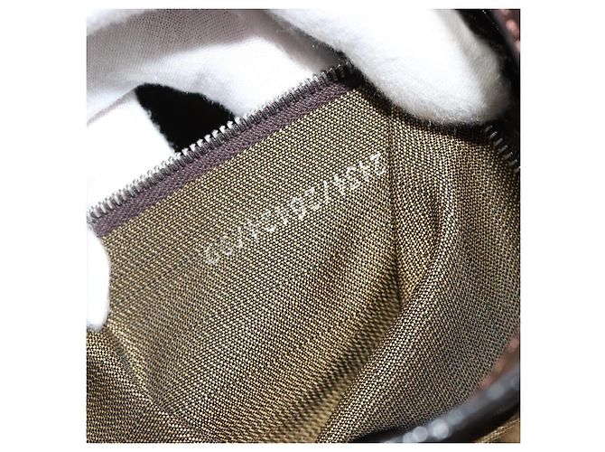 FENDI Zucca Canvas Mamma Baguette Shoulder Bag Black Brown Auth 184908SAM Marrone Nero - vista 11