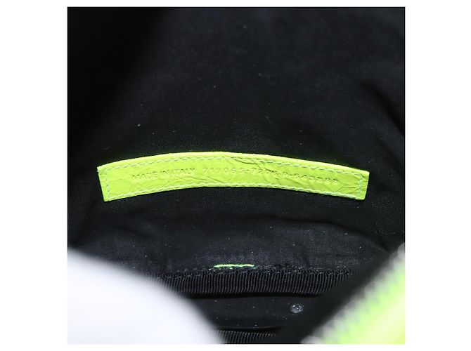 BALENCIAGA Le Cagole Shoulder Bag Leather Green 719065 Auth 185357SAM Verde - vista 11