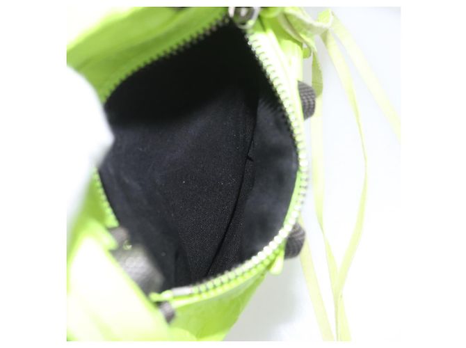 BALENCIAGA Le Cagole Shoulder Bag Leather Green 719065 Auth 185357SAM Verde - vista 23