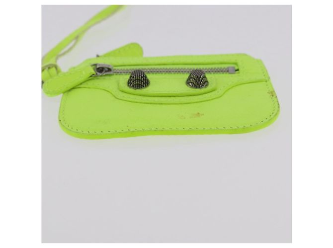BALENCIAGA Le Cagole Shoulder Bag Leather Green 719065 Auth 185357SAM Verde - vista 28