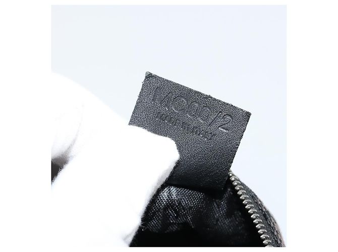 Céline Pochette CELINE C Macadam Canvas PVC Pelle Marrone Oro Auth 184972A D'oro - vista 12