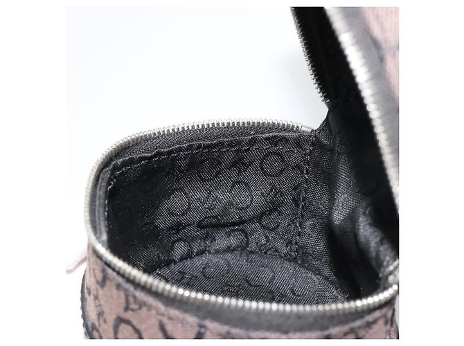 Céline Pochette CELINE C Macadam Canvas PVC Pelle Marrone Oro Auth 184972A D'oro - vista 18