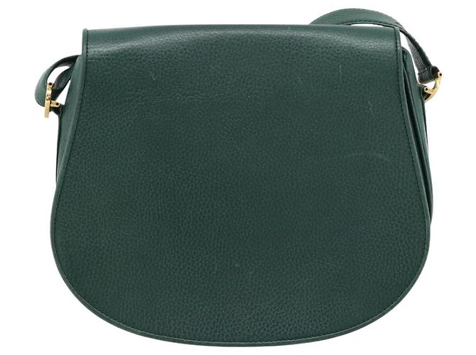 Borsa a tracolla CARTIER Must Line in pelle verde e oro Auth bs35522 D'oro - vista 13