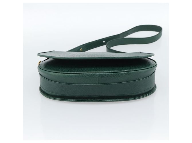 Borsa a tracolla CARTIER Must Line in pelle verde e oro Auth bs35522 D'oro - vista 5