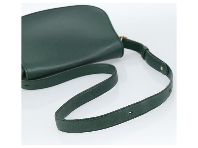 Borsa a tracolla CARTIER Must Line in pelle verde e oro Auth bs35522 D'oro - vista 7