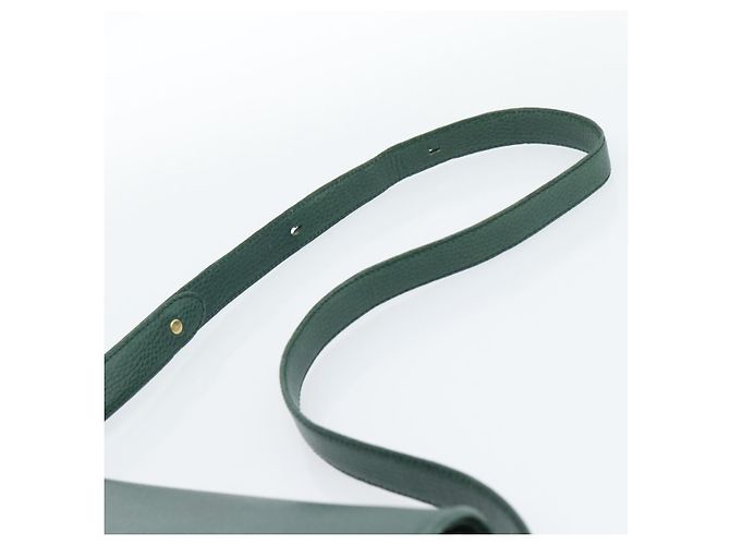 Borsa a tracolla CARTIER Must Line in pelle verde e oro Auth bs35522 D'oro - vista 8