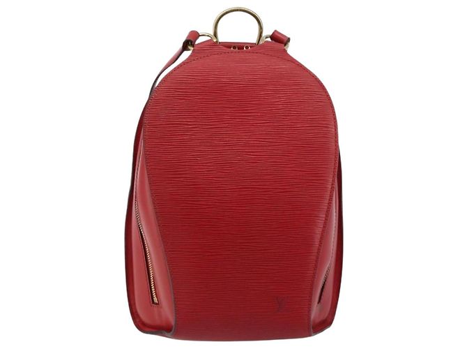 Zaino LOUIS VUITTON Epi Mabillon Rosso Castilian M52237 LV Auth 184225A - vista 13