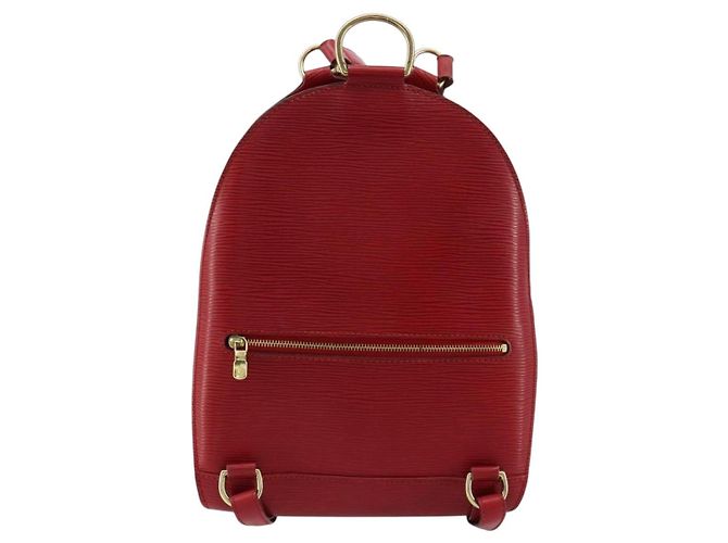 Zaino LOUIS VUITTON Epi Mabillon Rosso Castilian M52237 LV Auth 184225A - vista 2
