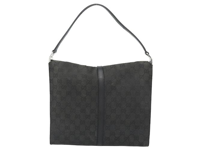 Borsa a tracolla Jackie in tela GG GUCCI Nera Argento 001 3355 Auth bs35573 Nero - vista 2