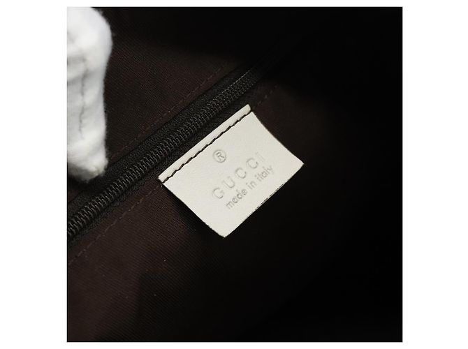Borsa a tracolla GUCCI GG Canvas Abbey Beige Oro 189833 Auth 184930V D'oro - vista 18