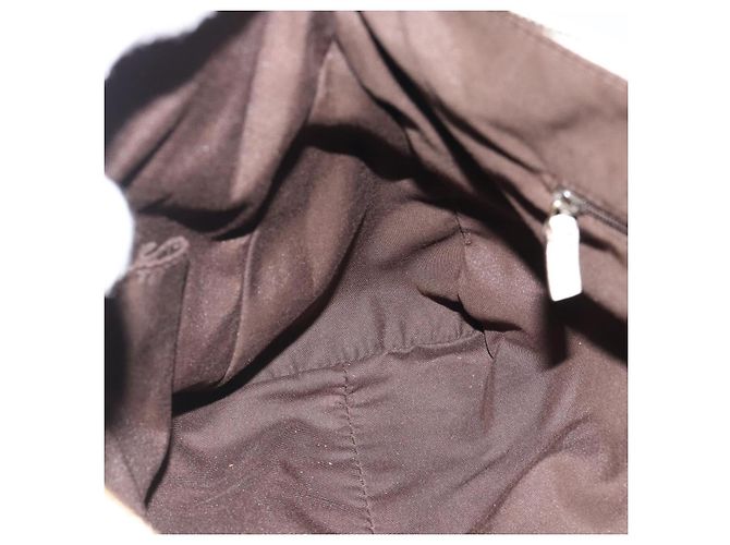 Borsa a tracolla GUCCI GG Canvas Abbey Beige Oro 189833 Auth 184930V D'oro - vista 20