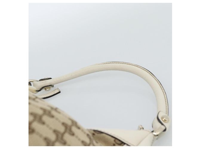 Borsa a tracolla GUCCI GG Canvas Abbey Beige Oro 189833 Auth 184930V D'oro - vista 8
