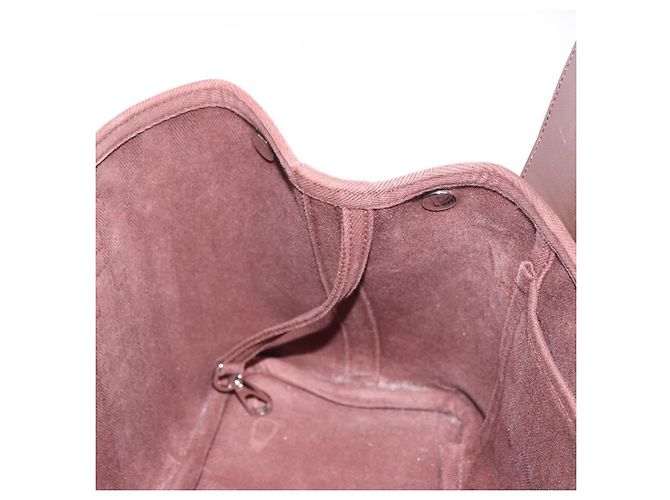 Hermès Borsa HERMES Valparaiso PM in tela e pelle marrone argento Auth BA13422 - vista 18