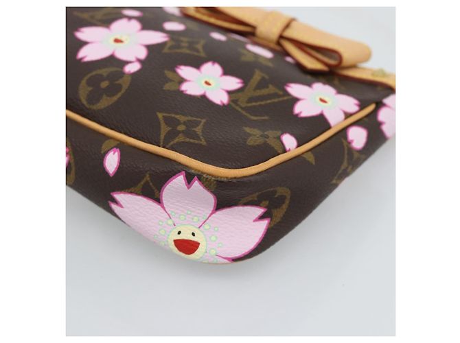 LOUIS VUITTON Monogram Cherry Blossom Pochette Pouch M92006 LV Auth 184386SAV Monogramma - vista 14