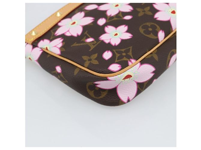 LOUIS VUITTON Monogram Cherry Blossom Pochette Pouch M92006 LV Auth 184386SAV Monogramma - vista 17