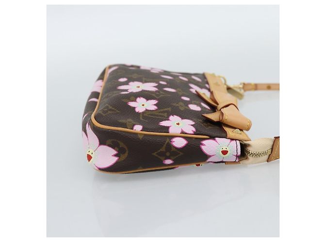 LOUIS VUITTON Monogram Cherry Blossom Pochette Pouch M92006 LV Auth 184386SAV Monogramma - vista 4