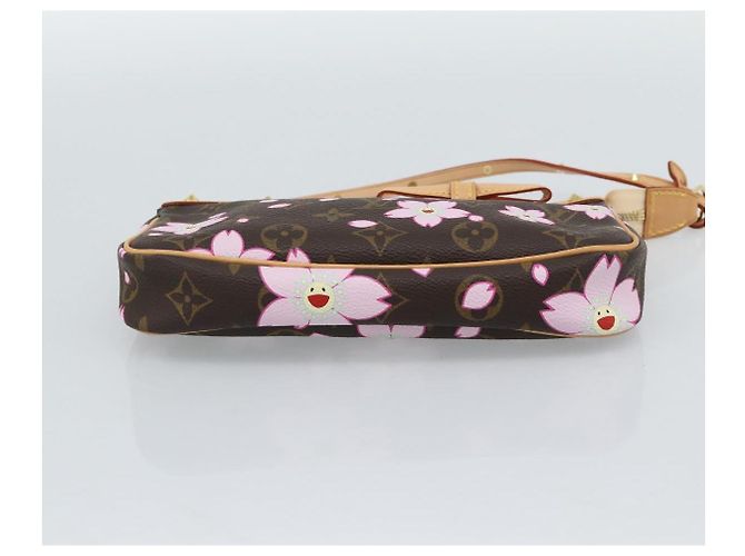 LOUIS VUITTON Monogram Cherry Blossom Pochette Pouch M92006 LV Auth 184386SAV Monogramma - vista 5