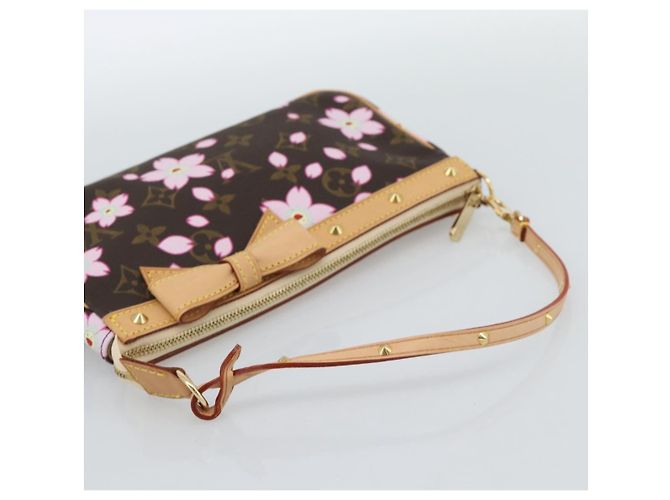 LOUIS VUITTON Monogram Cherry Blossom Pochette Pouch M92006 LV Auth 184386SAV Monogramma - vista 7