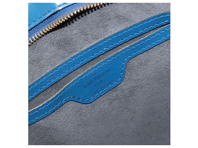 Borsa a Spalla LOUIS VUITTON Epi Saint Jacques Blue M52275 LV Auth BA13296 - vista 18
