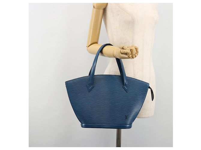 Borsa a Spalla LOUIS VUITTON Epi Saint Jacques Blue M52275 LV Auth BA13296 - vista 22