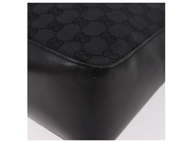 Borsa a Spalla GUCCI GG Canvas Nera Argento 001 3766 2123 Auth 184615 Nero - vista 17