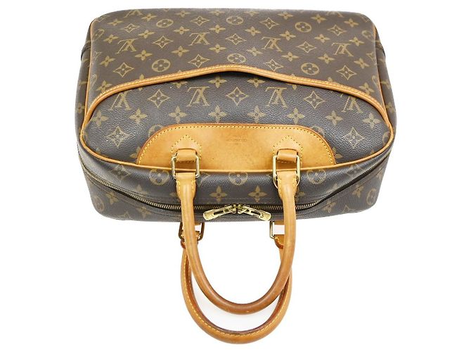 Borsa Louis Vuitton Deauville in Tela Monogram Standard - vista 5