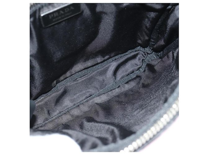 Borsa a Spalla con Catena PRADA in Pelliccia Rosa Argento 184728SAM - vista 10