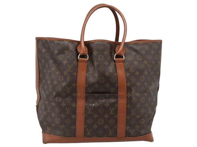 LOUIS VUITTON Monogram Sac Weekend GM Tote Bag M42420 LV Auth 184205 Monogramma - vista 2