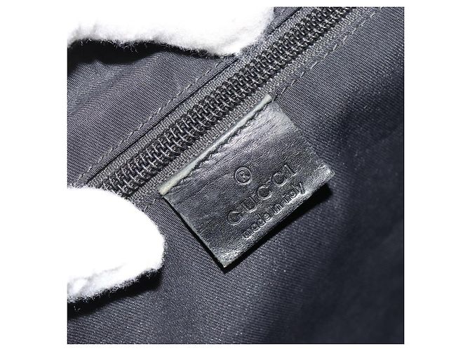 Borsa a tracolla GUCCI GG Canvas Nera Argento 145859 Auth ka4704 Nero - vista 18