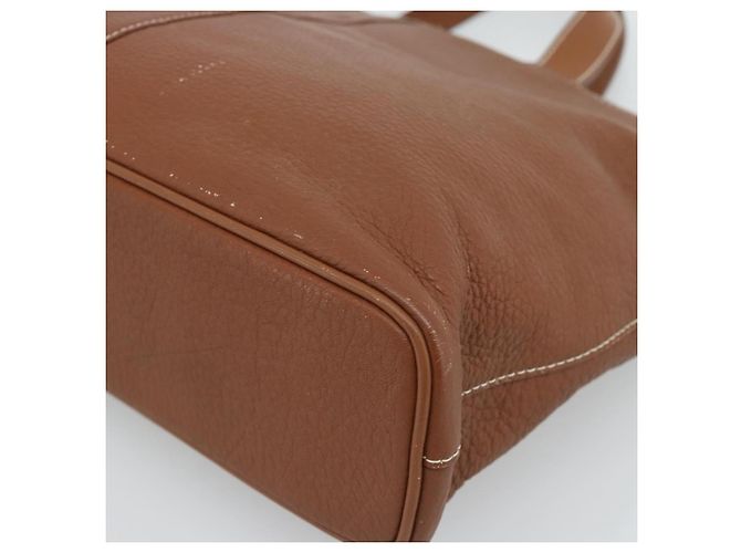 Borsa Burberry in pelle marrone oro Auth ep14863 D'oro - vista 15