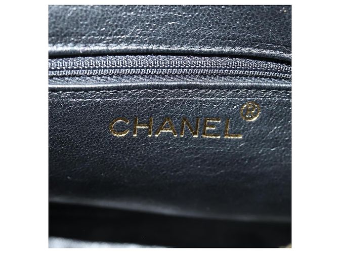 CHANEL Matelasse Chain Hand Bag Suede Black Gold CC Auth BA13417V Nero D'oro - vista 21