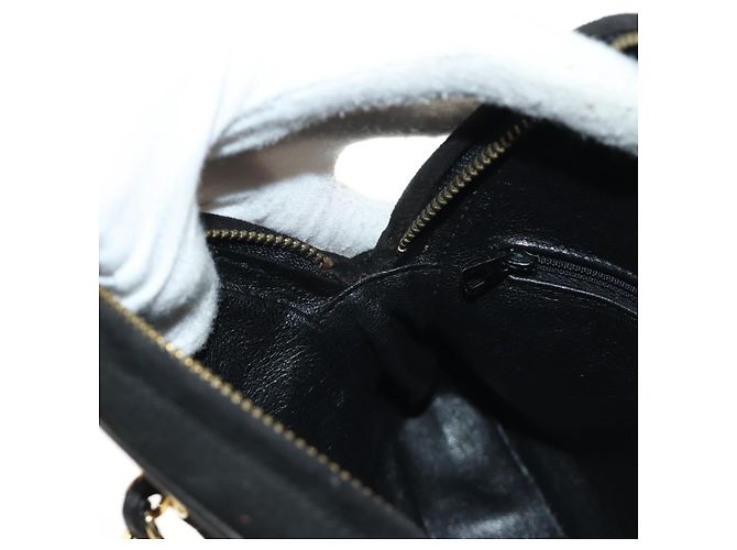 CHANEL Matelasse Chain Hand Bag Suede Black Gold CC Auth BA13417V Nero D'oro - vista 23