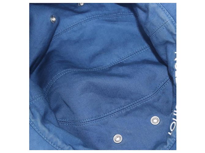 Cappello bucket LOUIS VUITTON Monogram Denim Blu LV Auth ar13961A - vista 8