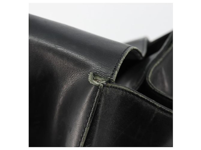 Borsa a tracolla GUCCI in pelle nera argento 90647 Auth bs35337 Nero - vista 10